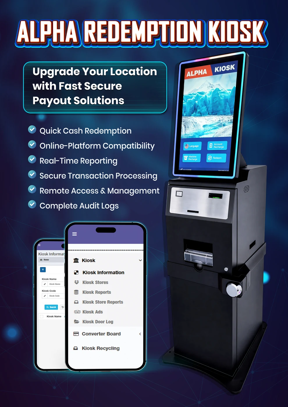 Alpha Redemption Kiosk cash redemption system - detail image 1