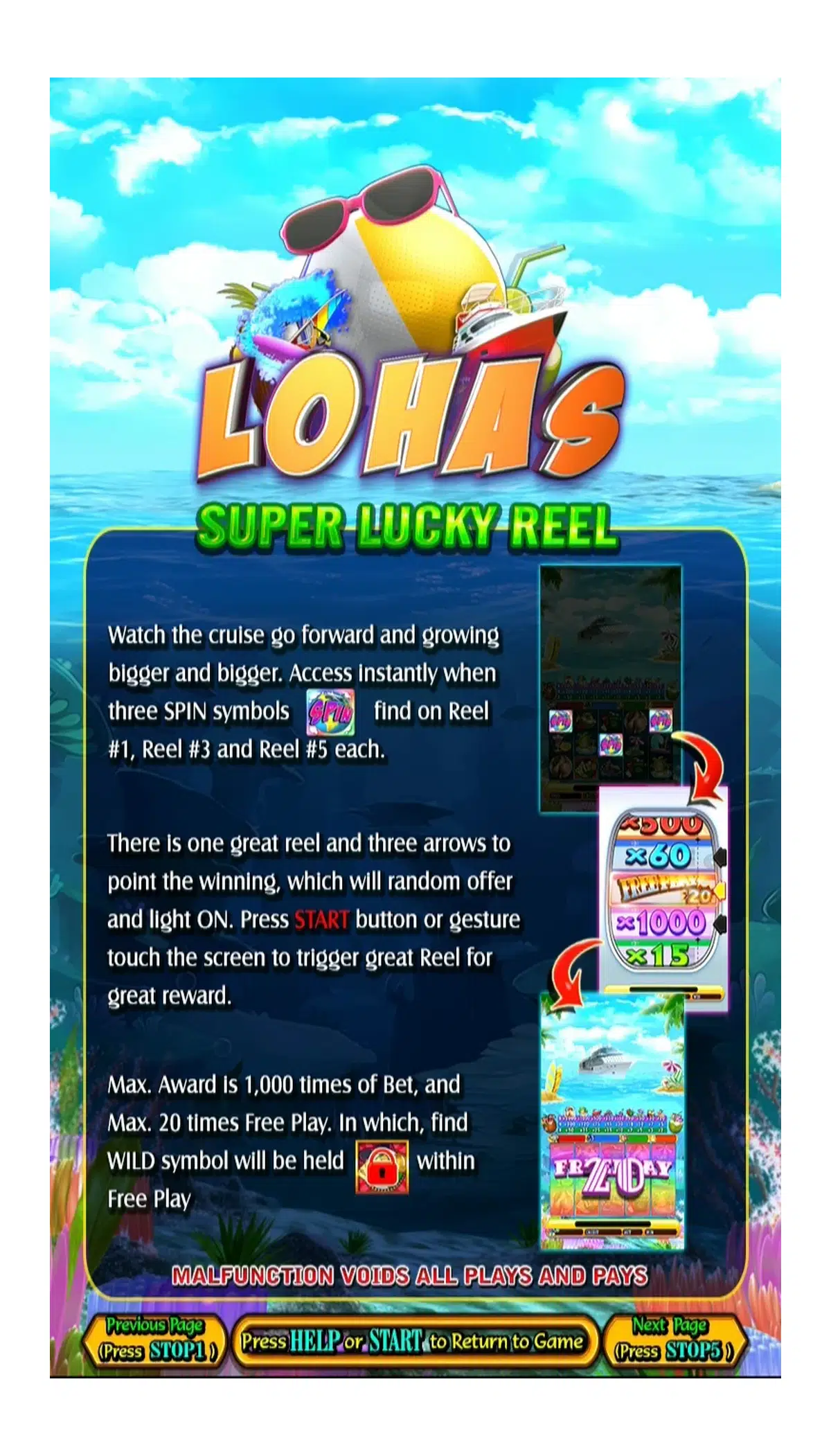 LOHAS 10/20 Line Vertical Game — game feature detail image 7.